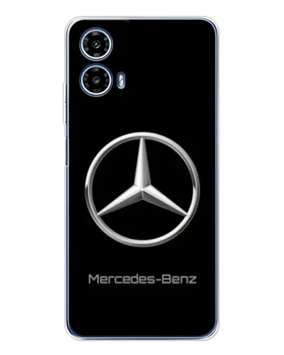 Чехол для Motorola Moto G35 с картинкой «Mercedes Silver Logo»