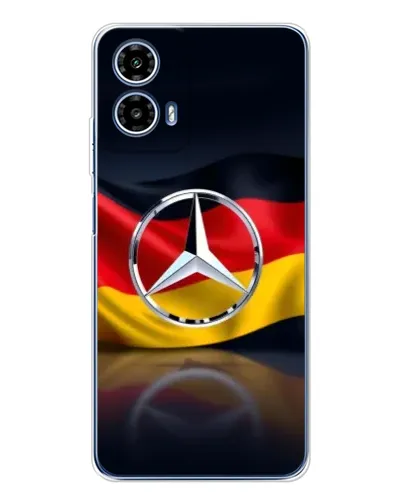 Чехол для Motorola Moto G35 с картинкой «Mercedes — флаг Германии»