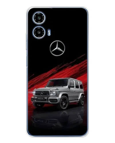 Чехол для Motorola Moto G35 с картинкой «Mercedes G-Class красный»