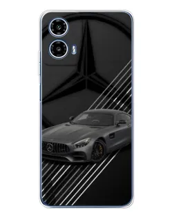 Чехол для Motorola Moto G35 с картинкой «Mercedes AMG — графика»