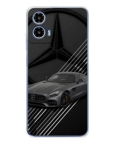Чехол для Motorola Moto G35 с картинкой «Mercedes AMG — графика»