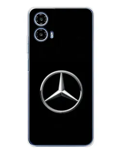 Чехол для Motorola Moto G35 с картинкой «Mercedes классический лого»