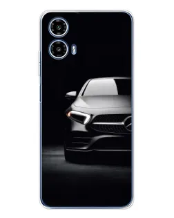 Чехол для Motorola Moto G35 с картинкой «Свет фар Mercedes»