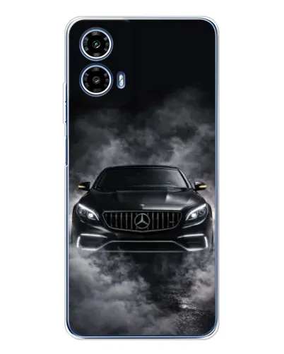 Чехол для Motorola Moto G35 с картинкой «Mercedes в дыму»