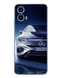 Чехол для Motorola Moto G35 с картинкой «Mercedes EQ — будущее»