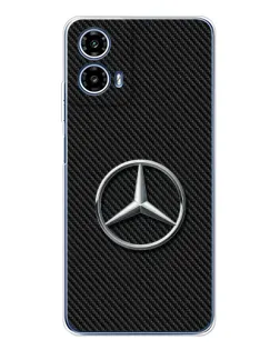 Чохол для Motorola Moto G35 з картинкою «Карбоновий Mercedes стиль» Чохол для Motorola Moto G35 з картинкою «Карбоновий Mercedes стиль»