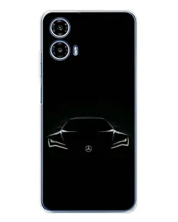 Чохол для Motorola Moto G35 з картинкою «Mercedes — силует авто» Чохол для Motorola Moto G35 з картинкою «Mercedes — силует авто»