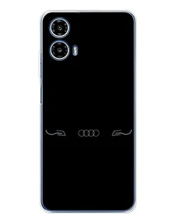 Чехол для Motorola Moto G35 с картинкой «Audi — световой подпись»