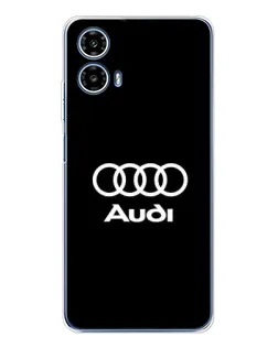 Чехол для Motorola Moto G35 с картинкой «Классическое лого Audi»