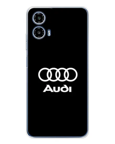 Чехол для Motorola Moto G35 с картинкой «Классическое лого Audi»