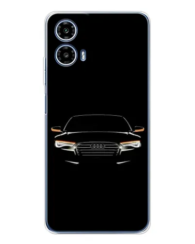 Чехол для Motorola Moto G35 с картинкой «Audi — ночной контур»