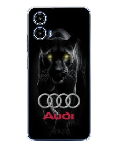Чехол для Motorola Moto G35 с картинкой «Пантера и Audi»