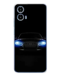 Чехол для Motorola Moto G35 с картинкой «Audi в неоне»