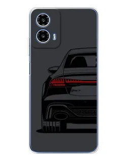 Чехол для Motorola Moto G35 с картинкой «Задняя часть Audi — арт»