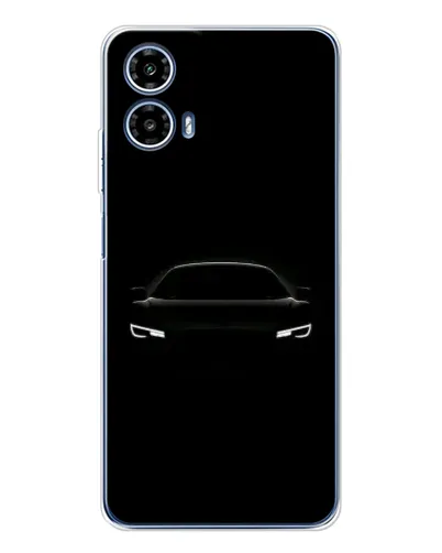 Чехол для Motorola Moto G35 с картинкой «Взгляд Audi в темноте»