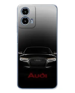 Чехол для Motorola Moto G35 с картинкой «Audi — градиентный контур»