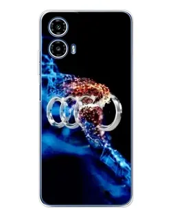 Чехол для Motorola Moto G35 с картинкой «Энергия лого Audi»
