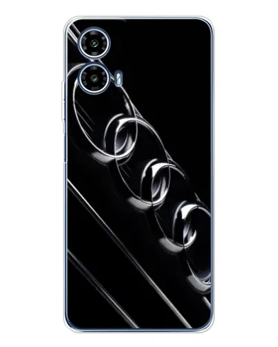 Чехол для Motorola Moto G35 с картинкой «Audi — абстрактные кольца»