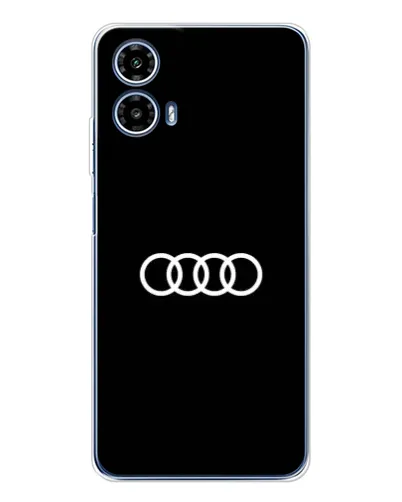 Чехол для Motorola Moto G35 с картинкой «Audi White Logo»