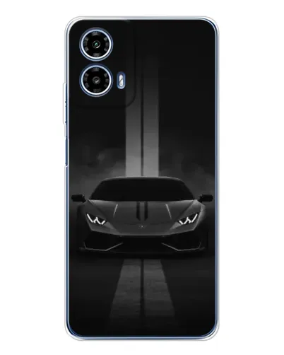 Чехол для Motorola Moto G35 с картинкой «Lamborghini симметрия дорог»