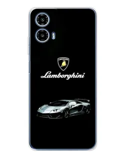 Чехол для Motorola Moto G35 с картинкой «Логотип Lamborghini классика»