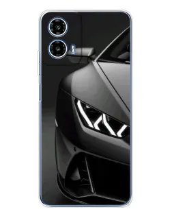 Чехол для Motorola Moto G35 с картинкой «Lamborghini фары детализация»