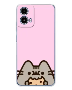 Чехол для Motorola Moto G35 с картинкой «Pusheen и печенье» Чехол для Motorola Moto G35 с картинкой «Pusheen и печенье»