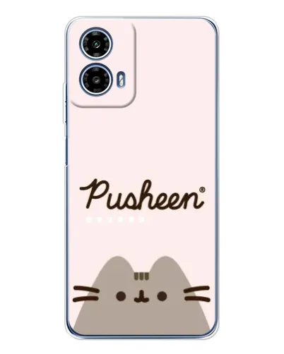 Чехол для Motorola Moto G35 с картинкой «Pusheen логотип» Чехол для Motorola Moto G35 с картинкой «Pusheen логотип»