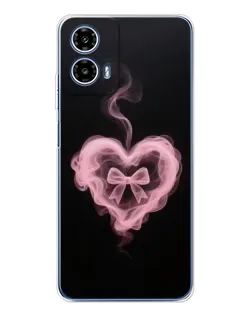 Чехол для Motorola Moto G35 с картинкой «Дымчатое сердце»