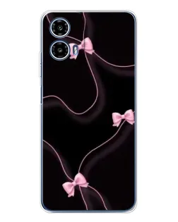 Чехол для Motorola Moto G35 с картинкой «Розовые ленты»