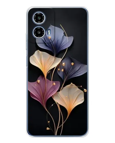 Чехол для Motorola Moto G35 с картинкой «Лиловые цветы грации»