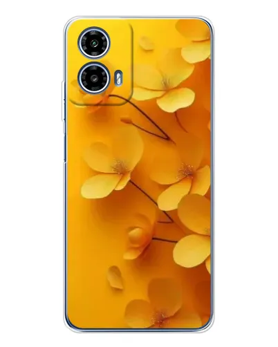 Чехол для Motorola Moto G35 с картинкой «Золотые лепестки»