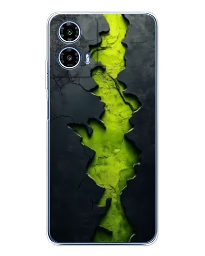 Чехол для Motorola Moto G35 с картинкой «Салатовый разлом скалы» Чехол для Motorola Moto G35 с картинкой «Салатовый разлом скалы»