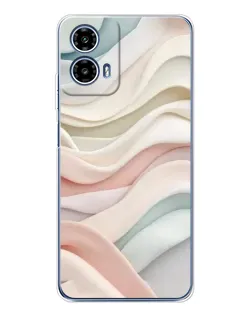 Чехол для Motorola Moto G35 с картинкой «Пастельные нежные волны»
