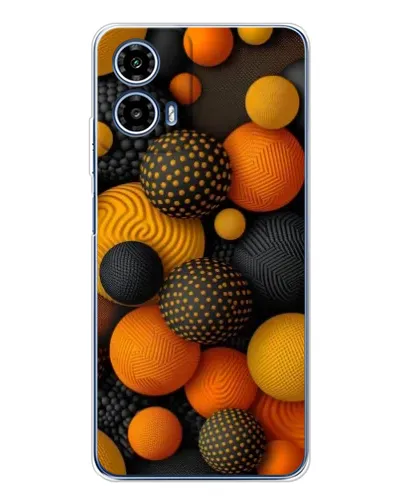 Чехол для Motorola Moto G35 с картинкой «Объемные оранжевые сферы» Чехол для Motorola Moto G35 с картинкой «Объемные оранжевые сферы»
