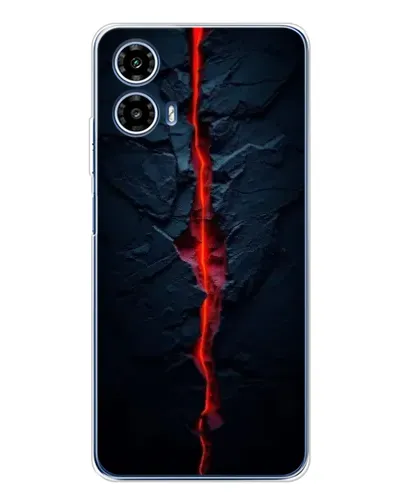 Чехол для Motorola Moto G35 с картинкой «Kрасная лавовая трещина» Чехол для Motorola Moto G35 с картинкой «Kрасная лавовая трещина»