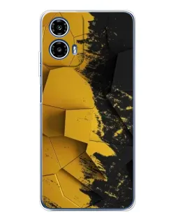 Чехол для Motorola Moto G35 с картинкой «Золотые осколки геометрии»