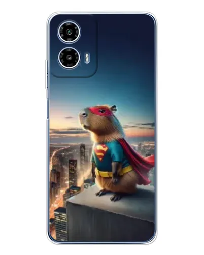 Чехол для Motorola Moto G35 с картинкой «Капи-мен супергерой»