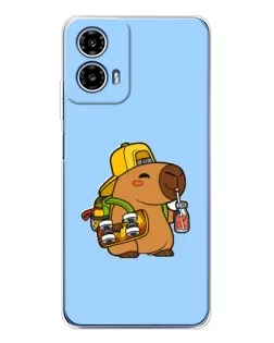 Чехол для Motorola Moto G35 с картинкой «Капибара на скейте» Чехол для Motorola Moto G35 с картинкой «Капибара на скейте»