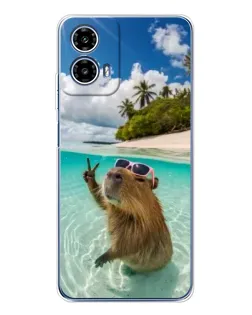 Чехол для Motorola Moto G35 с картинкой «Капибара на море» Чехол для Motorola Moto G35 с картинкой «Капибара на море»