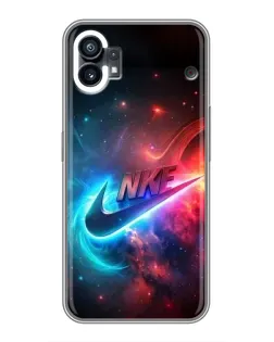 Чехол для Motorola Moto G36 с картинкой «Огненный логотип Nike»