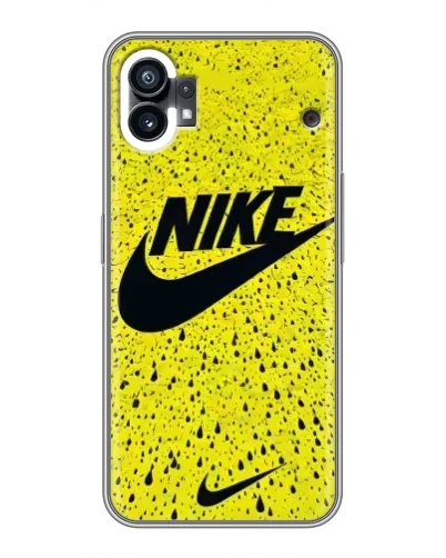 Чехол для Motorola Moto G36 с картинкой «Желтый текстурный Nike»