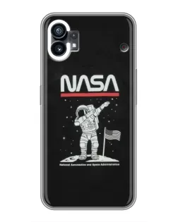 Чехол для Motorola Moto G36 с картинкой «NASA — шагаем по Луне»