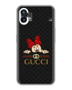 Чехол для Motorola Moto G36 с картинкой «Минни Маус Gucci — черный»