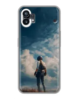 Чехол для Motorola Moto G36 с картинкой «Герой PUBG на скале»