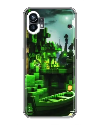 Чохол для Motorola Moto G36 з картинкою «Minecraft лісовий пейзаж»