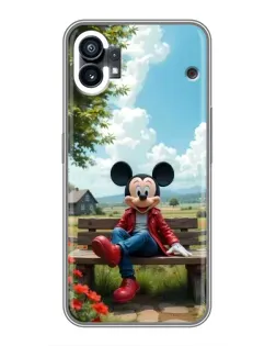 Чехол для Motorola Moto G36 с картинкой «Микки на скамейке»