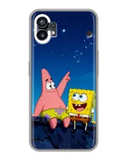 Чехол для Motorola Moto G36 с картинкой «Губка Боб и Патрик ночью» Чехол для Motorola Moto G36 с картинкой «Губка Боб и Патрик ночью»