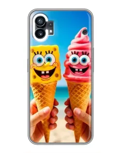 Чехол для Motorola Moto G36 с картинкой «Спанч Боб мороженое»