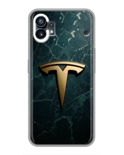 Чехол для Motorola Moto G36 с картинкой «Мраморная Tesla Gold»